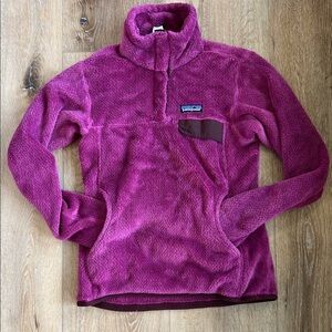 Patagonia Women's Button Neck Fleece - Fuchsia